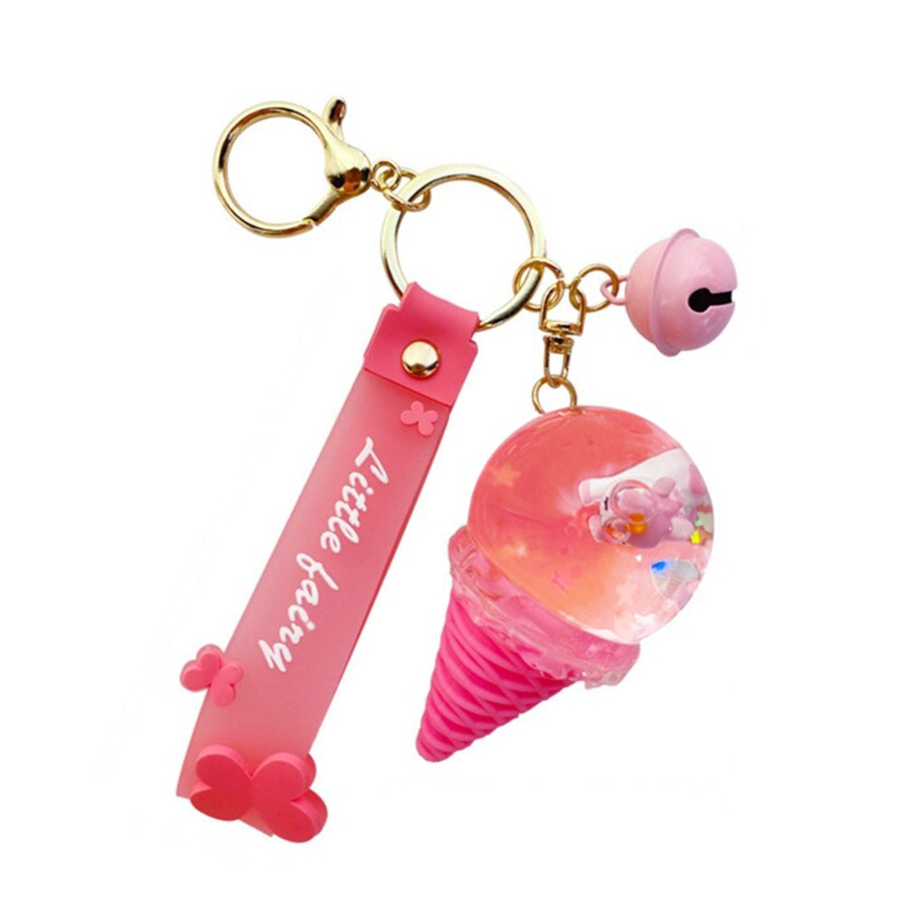 Pink icecream keyring