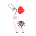 Love Heart Llama keyring