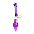 Lilac unicorn ice-cream keyring