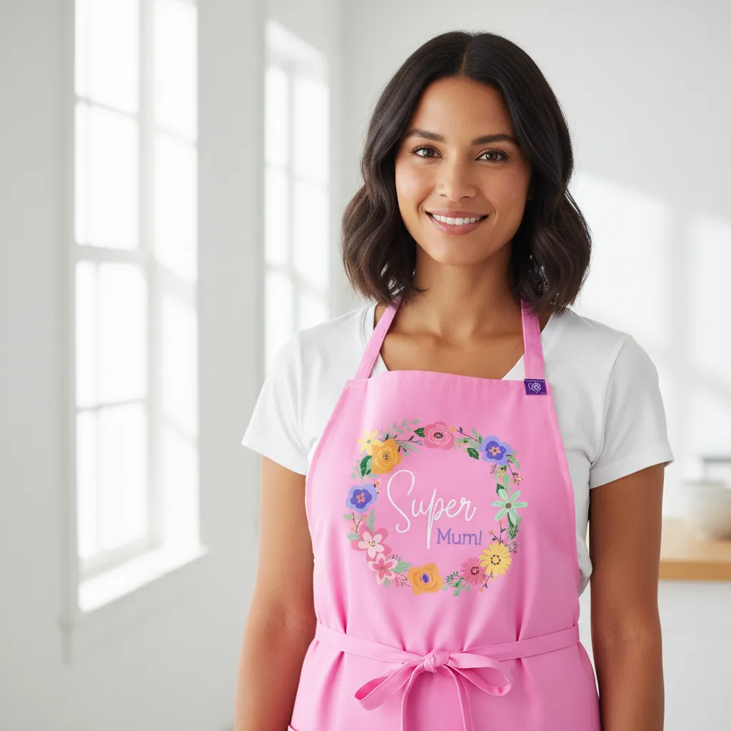 Pink Apron - Super Mum - 10 Pack