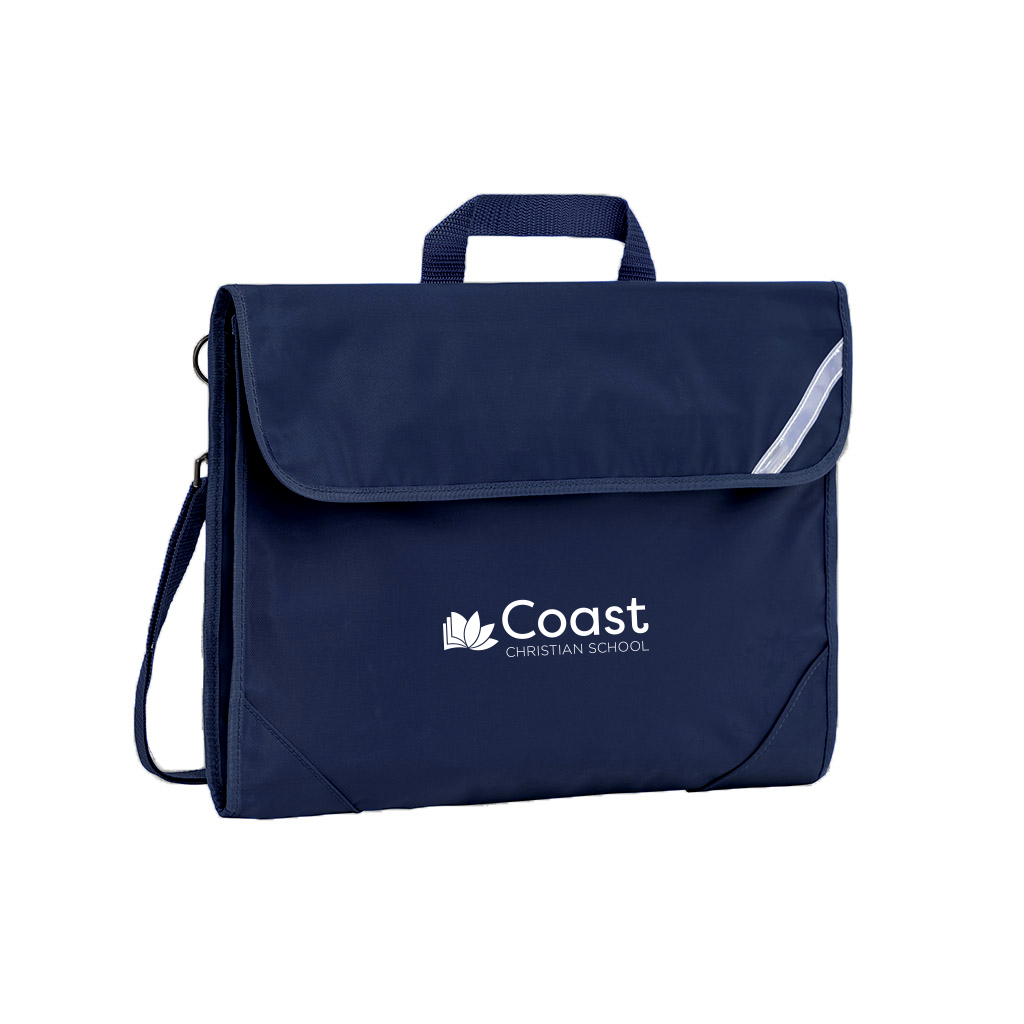 Coast Christian School Safety Homework Bag - Navy