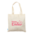 Happy Easter Bunny Ears Calico Tote