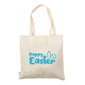 Happy Easter Bunny Ears Calico Tote