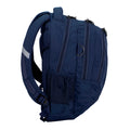 Harlequin Anatomic Tuff-Pack backpack sideview with mesh pocket in navy blue