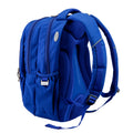 Harlequin Anatomic Tuff-Pack side angle in royal blue has 3 compartments with zip closure, 2 drink bottle holders, D-ring and an integrated anatomical back panel.