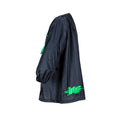 Side view Navy Art Smock with a green pocket