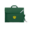 Safety Library Bag front view in navy showing the shoulder strap and reflective strip