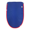 Royal blue backpack flap with light-up LED strip