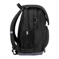 Harlequin Ergo Tuff-Pack in black side view with drink bottle holder