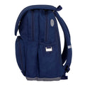 Harlequin Ergo Tuff-Pack in navy blue side view with earphone hole