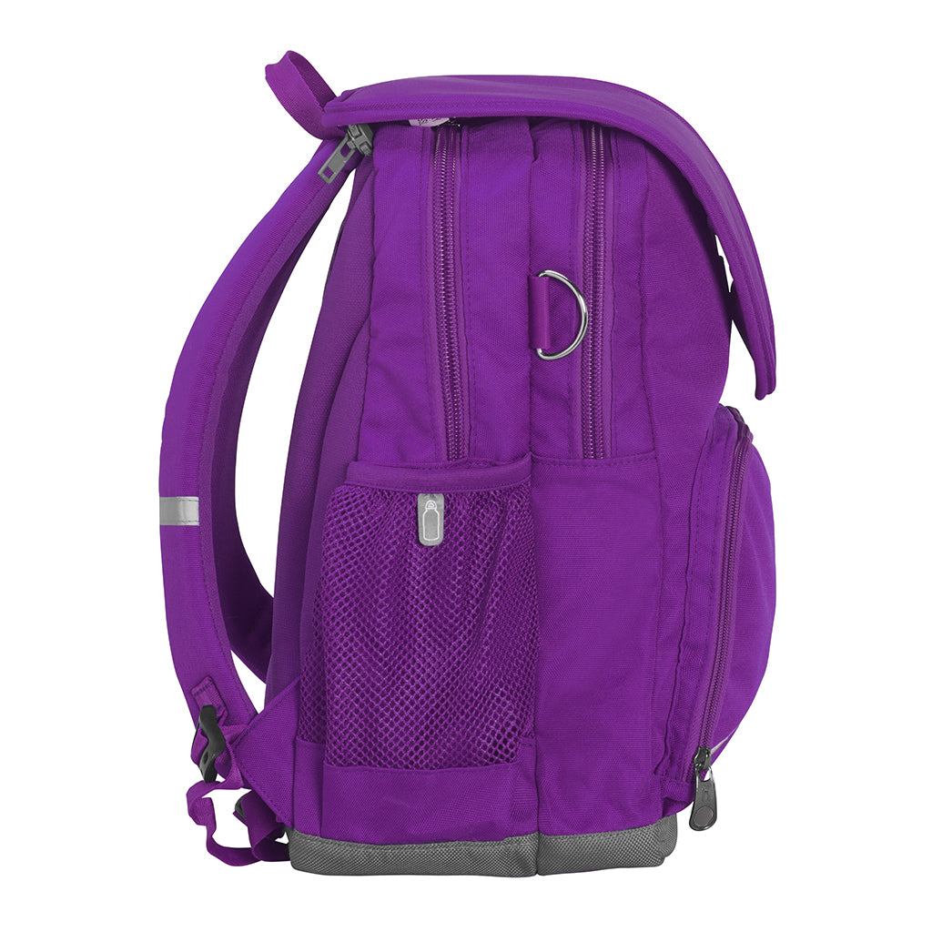 Harlequin Ergo Tuff-Pack in purple side view with drink bottle holder