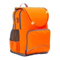 Harlequin VIVID Ergo Tuff-Pack shown in hi-viz orange, side angle and front pocket.