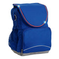 Harlequin VIVID Ergo Tuff-Pack shown in royal blue, side angle and front pocket.