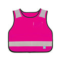 Harlequin Hi-Viz hot pink safety bib displaying reflective stripes and patches 