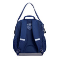 Navy Kindy Bag back view with shoulder straps and parent carrying strap