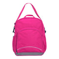 Hot Pink Kindy Tuff-Pack front view showing a small front pocket