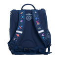 Harlequin Mighty Tuff-Pack Junior Backpack in Navy with Galaxy Girl design from the Harlequin Creatix Signature Series. Back view showcasing the Anatomic back panel, padded shoulder straps and waist strap.