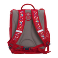 Harlequin Mighty Tuff-Pack Junior Backpack in Red with Pixel Chick design from the Harlequin Creatix Signature Series. Back view showcasing the Anatomic back panel, padded shoulder straps and waist strap.
