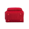 Harlequin Mighty in red bottom base angle displaying 4 studs to protect the soft base