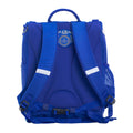 Harlequin Mighty backpack in royal back angle displaying carry handle, padded shoulder straps, padded back support and mesh water bottle holder