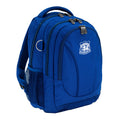 Harlequin Anatomic Tuff-Pack backpack front angle in navy blue with parramata logo