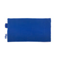 Back view of Harlequin royal blue pencil case single pocket showing  a D-ring water-repellent fabric