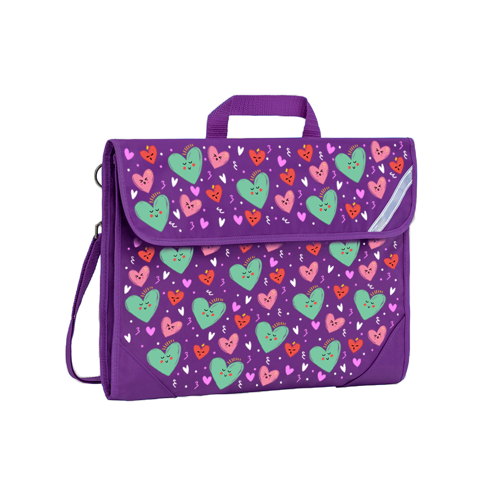 Sweet Hearts Safety Library Bags