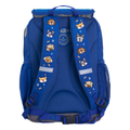 Harlequin Ergo Tuff-Pack backpack in Royal Blue with Puppy Pal design from the Harlequin Creatix signature series. Back view showcasing the Anatomic back panel, padded shoulder straps and waist strap.