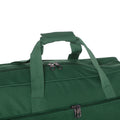 Green Sports Bag side view handle and zipper close up