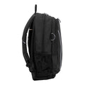 Harlequin Study Tuff-Pack in Black displaying carry handle, two zipper compartments, mesh water bottle holder and D-Ring
