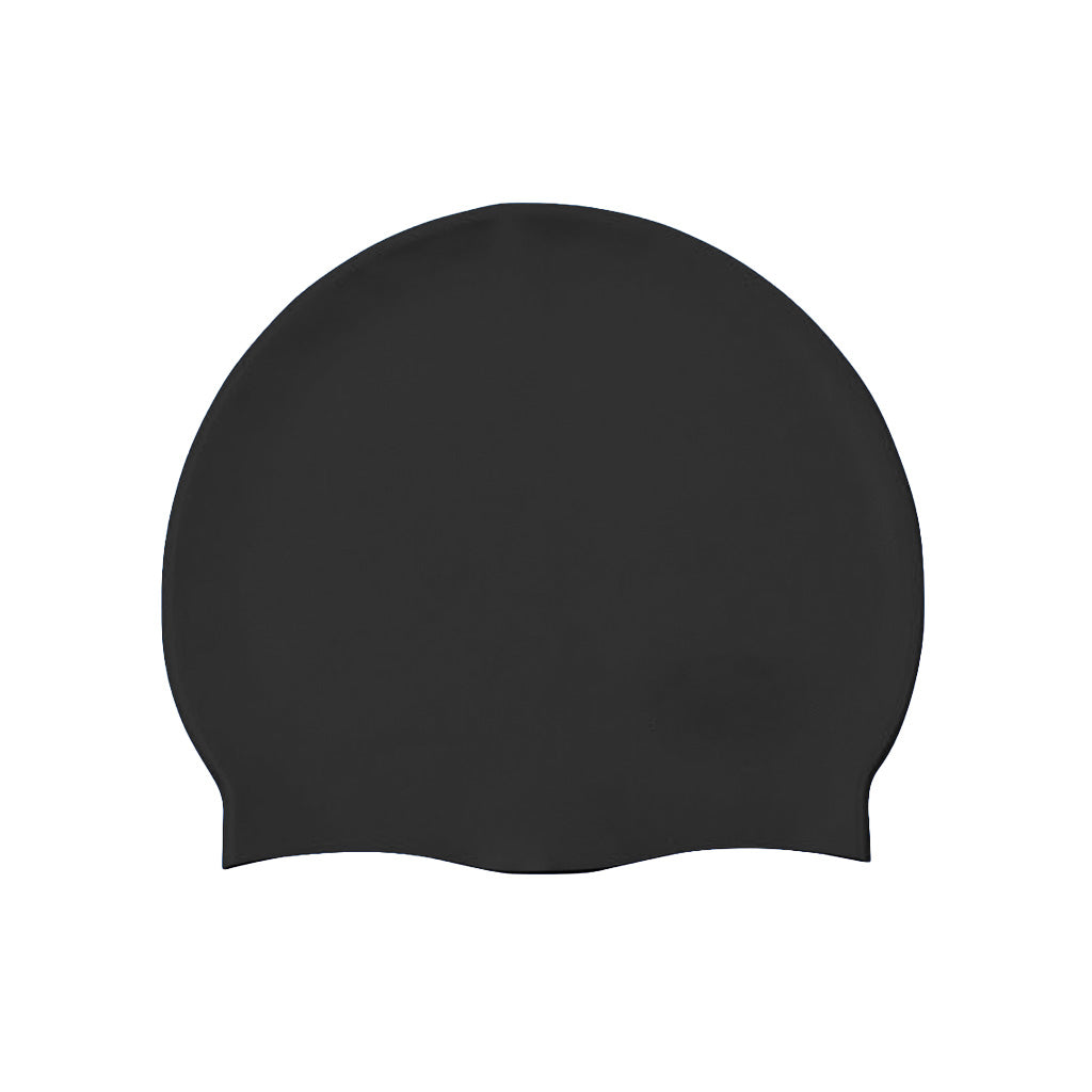 Harlequin swim silicone swimming cap Black
