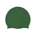 Harlequin swim silicone swimming cap Green