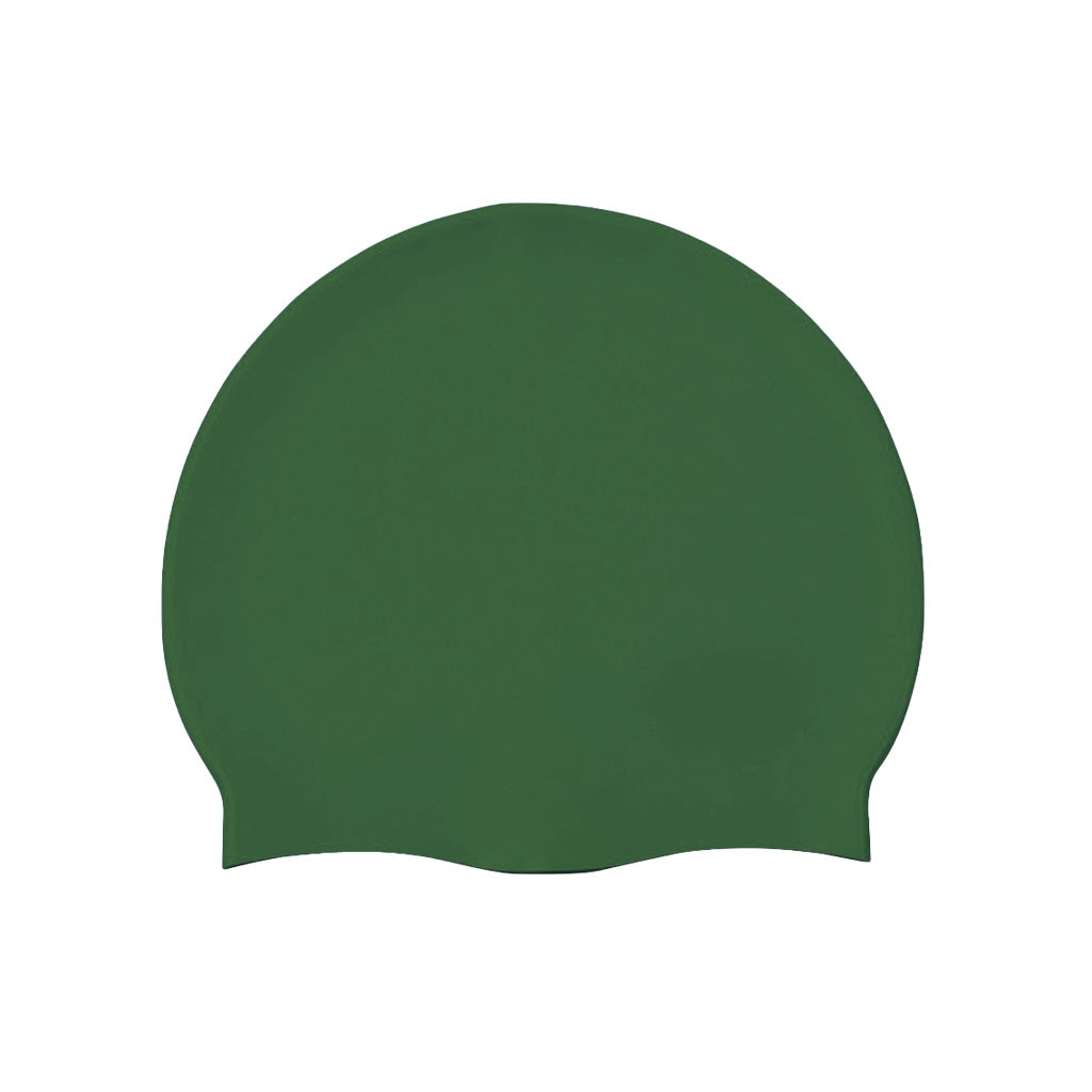 Harlequin swim silicone swimming cap Green