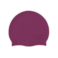 Harlequin swim silicone swimming cap Maroon