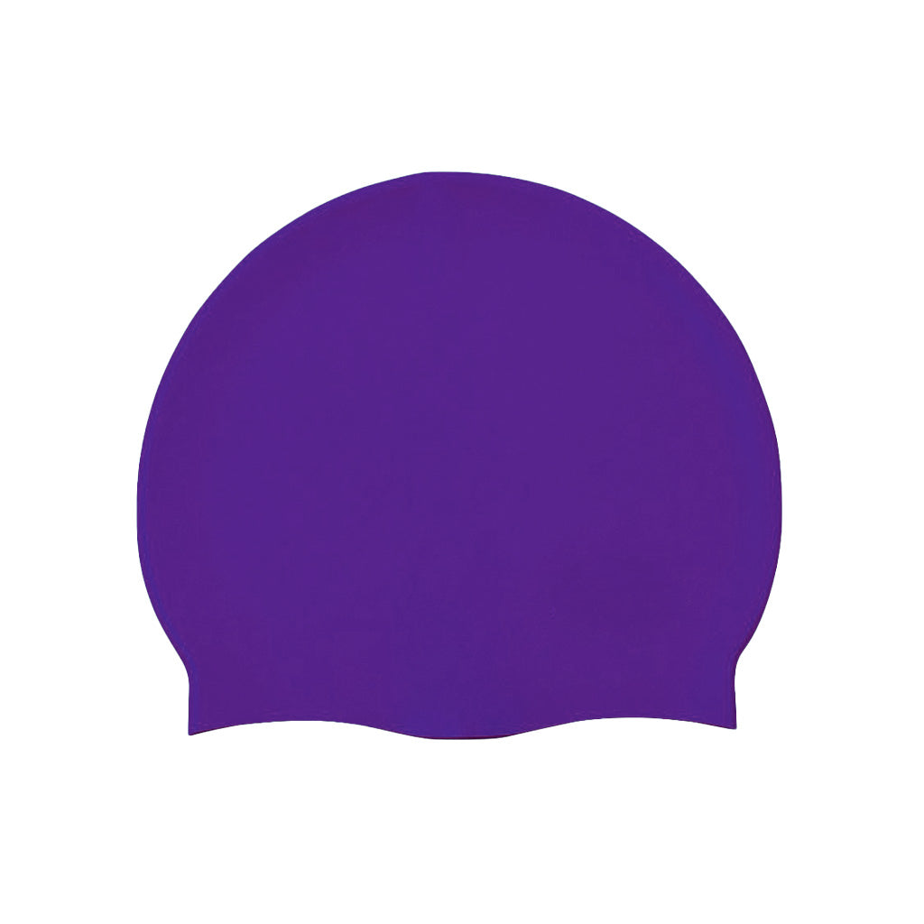 Harlequin swim silicone swimming cap Purple