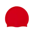 Harlequin swim silicone swimming cap Red
