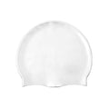 Harlequin swim silicone swimming cap White