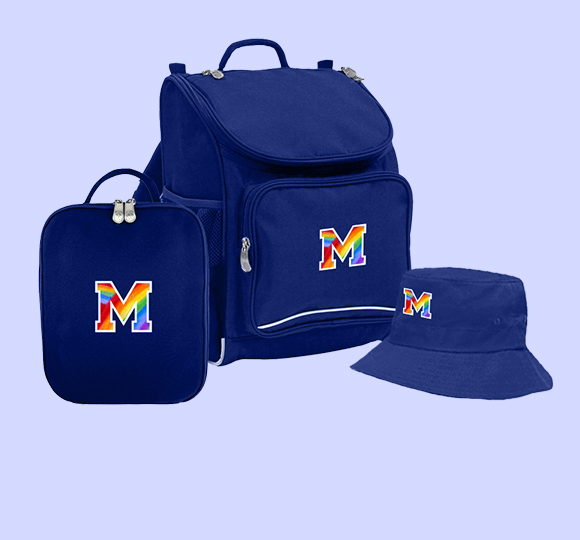 Bundle backpack lunch bag hat