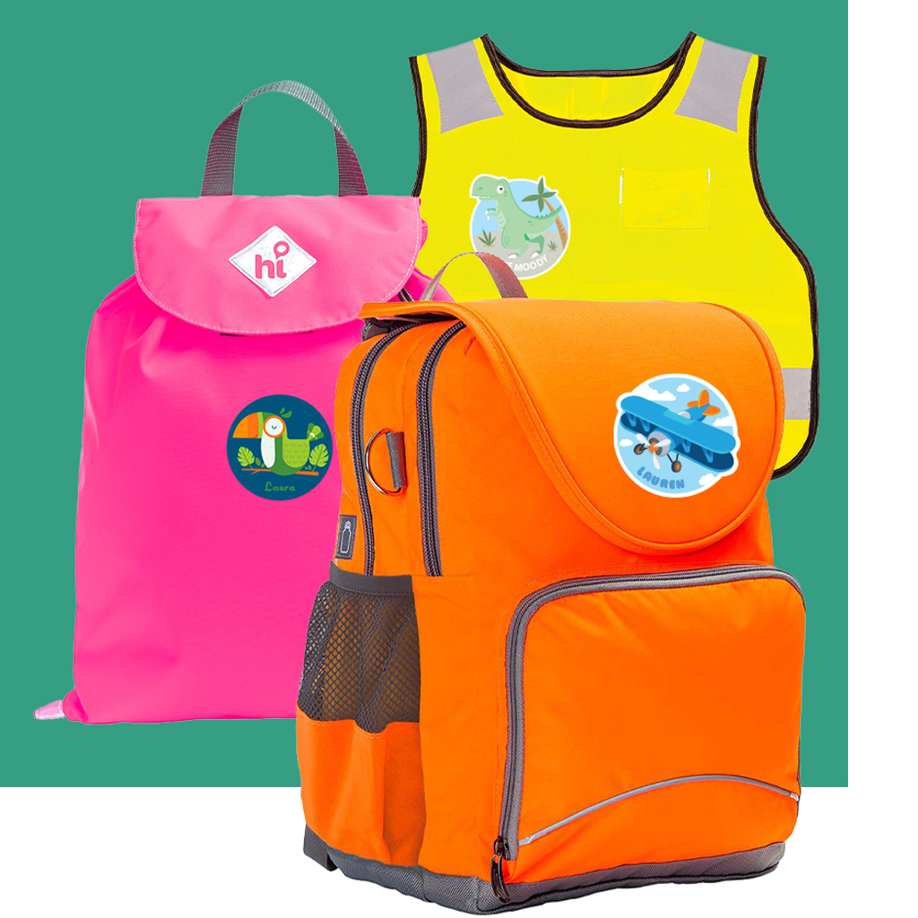 Hi-Viz Vest Backpack and Excursion Bag