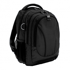 Harlequin Anatomic Tuff-Pack backpack front angle in Black
