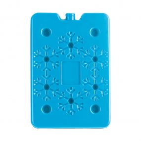 Ice brick cold brick contains purified, non-toxic saline water to be kept in a lunchbox to keep lunch cold 
