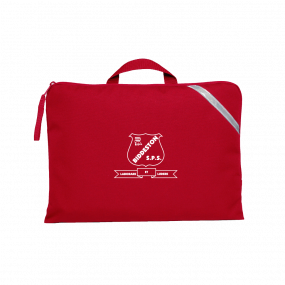 Quantum Library Bag Red front view Biddeston State School