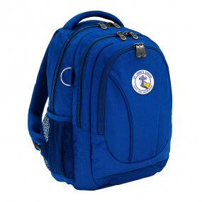 Harlequin Anatomic Tuff-Pack backpack front angle in Royal
