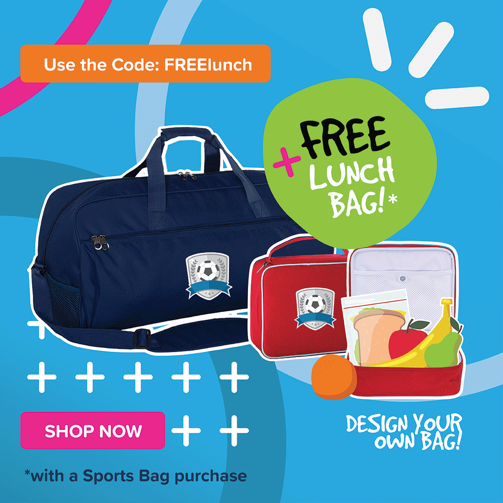 Free Lunch Bag with Sports Bag purchase